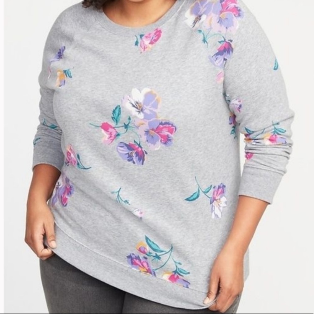 Old Navy Relaxed fit Crew Neck Floral Sweatshirt